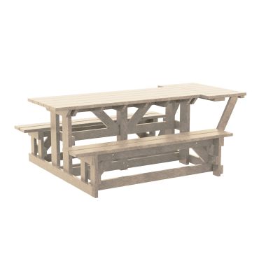 72" Rectangular Picnic Table Wheelchair Accessible