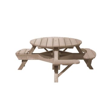 51" Round Picnic Table Wheelchair Accessible